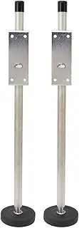 [Depisuta] 23" Steel Adjustable Pitch Hopper, Ladder Leveler, Easy to Use Ladder Leveling Tool, Stair Stabilizer for Stable Platform and Ground Level for All Surfaces & Uneven Ground