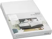 [TEMPUR] FIT Jersey Cotton Fitted Sheet Mixed with Elastane, Very Stretchy, Suitable for Mattresses Between 140/160 cm x 200/220 cm, Machine Washable and Chemical Free, White