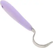 Animal Equine Grooming Horse Hoof Pick Ergonomic Horse Hoof Pick with Rubber Handle Horse Cleaning Tool Purple