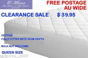 FULLY FITTED QUILTED MATTRESS PROTECTOR QUEEN BED