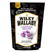 Wiley Wallaby Outback Beans Black Licorice, 7.05 Ounce, 12 Per Case