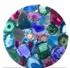 Mix Agate Table Counter Top Coffee Table Round Agate Table Bar & Kitchen Tables