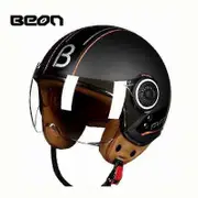 Four Seasons Electric Motorcycle Helmet Beon 3/4 Open Face E-scooter Accessories Motocross Scooter Bicycle Helmets For Women Men B black L
