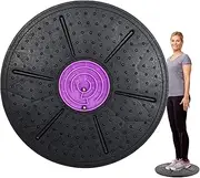 Balance Board - Balance Board Maze, Labyrinth Wobble - Round Yoga Fitness Balance-Board, Enhances Stability & Strength, Ideal for Dynamic Workout & Fitness Techniques - Blue, Green, Purple & Yellow