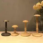 Solid Wood Manikin Ball Hat Holder Stand Display Rack For Block Shop Decor .