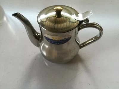 Stainless Steel Teapot Tea Coffee Cold Water Juice Jug Kettle 18Oz Mirror Finish
