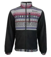 Hooey Boys/Youth Tech Jacket Black/Blue Aztec #HJ071BKBL-Y