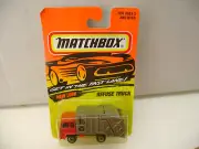 1996 MATCHBOX SUPERFAST #36 REFUSE TRUCK RED CAB NEW ON CARD