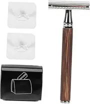 FOYTOKI Head Shaver Classic Vintage Manual Razor for Beard Moustaches Portable Shaving Set Skin-friendly Material