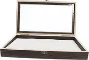 iplusmile Vintage Suitcase Style Insect Box Wooden Shadow Box Display Case Lid for School Museum and Home