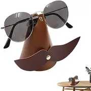 [Generic] Beard Glasses Holder | Eyeglass Holder Stand | Funny Nose Shaped Glasses Display, Creative Table Decoration, Eyeglass Spectacle Holder Display for Home Desk, Eyewear Glasses