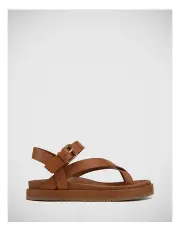 [Wittner] Bonie Leather Sandal in Dark Cognac
