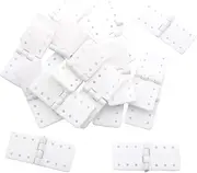 20PCS Model Airplane Fixed Wing Square Hinge Small Size RC Airplane KT Board Fixed Wing Hinge Plastic Hinge for Aileron Rudder Elevator Connection White