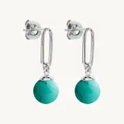 The Enchantress Turquoise Drop Stud Earrings