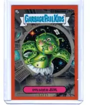 2024 Topps Chrome Garbage Pail Kids Invader Jim Orange Refractor #'ed 13/25 283c