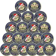 Huquary 20 Pcs Military Challenge Coins Thank You for Your Service Military Favors Challenge Coins Military Appreciation Coins for Men Women Veterans Presents(Simple)