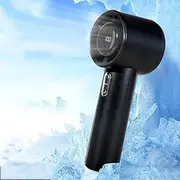 Portable Handheld Fan, Speed ​​(1-100) Adjustable Turbo Mini Fan, LED Display, Rechargeable Personal Fan, Metal Body, Digital Display, Suitable for Men/Women Travel/Camping/Outdoor