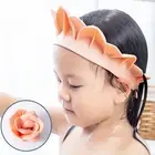 Shower Cap Adjustable Breathable Bathroom Ears Eyes Protection Cap Baby Supplies