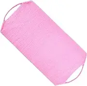 PLAFOPE 1Pc Exfoliating Bath Cloth Towel with Drawstring Stretchable Elastic Back Scrubber for Cleansing Massaging Durable Bath Supplies for Relaxation