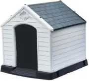 Furbulous Dog Kennel Outdoor Indoor, Large Plastic Dog Crate Puppy Pet House Wea