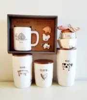 RAE DUNN Farm OINK CLUCK MOO Cellar Canisters & FARM Mug Charms MUD PIE Pig NEW