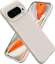[CYRILL] by SPIGEN Ultra Color for Google Pixel 9/9 Pro Case, Silky Soft Texture Easy to Clean TPU Protective Technology, Raised Edge Protection Non-Slip Grip Slim Cover - Cream