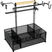Grill Caddy -Camping Accessories, Condiment Caddy, BBQ Accessories Mesh Basket