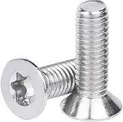 200pcs/lot GB2673 M3x4/5/6/8/10/12/14/16/18/20/40mm 304 Stainless Steel countersunk Head torx Screw Flat six-Lobe Machine Screws(M3X25 200PCS)