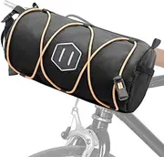 Motorcycle Handlebar Bag - Handlebar Cycling Pack - Cylinder Storage with Reflective Strips, Portable Tool Carrying Case for Outdoor Adventures