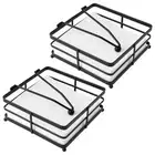 2 Pieces Flat Napkin Holder for Table Metal Napkin Holder with Weighted Arm6284