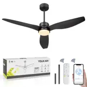Ceiling Fans with Lights, 52 Inch Smart Ceiling Fan Remote & APP Control, Rev...