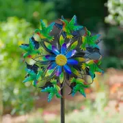 Hummingbird Wind Spinner Double Windmill Spinner Outdoor Yard Lawn Garden Decor