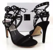 Dolce Vita Hetty Lace Up Gladiator High Heels Sandals Black Stella Suede Size 10