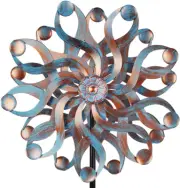 Wind Spinner Large Metal Double Kinetic Outdoor Garden Patio Lawn Art Decoration