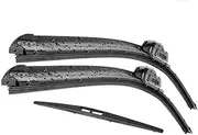 26" 16" 12" Front & Rear Wiper Blades Set Windshield Windscreen Window,For Toyota,For Auris MK1 2006-2012
