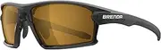 [Living out your qool time] QOOL TIMES Living out your Polarized Fish Sunglasses for Men Women, Running Driving Golfing Cycling, Q5x-black/Gold, XL