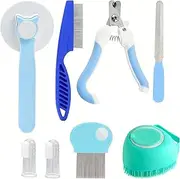 Cat Grooming Kit - Pet Groomer - Professional Cutter Set With Shedding Comb Trimmer For Home Indoor Use Portable Spa Bathing