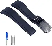 [Generic] Rubber Watch Strap For Tudor Wristband Black Blue Green Waterproof Silicon Watches Band Bracelet 20mm 21mm