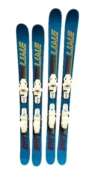 Line Gizmo Twin Tip Jr Skis NWT & Tyrolia SLR 7.5 Bindings Size 123 or 133 Kid