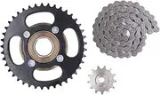 420 Chain Sprocket Kit Steel 420 Chain 76 Link 13T Front Sprocket 41T Rear Sprocket for Bike Motorcycles Modifications