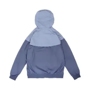 【NIKE 耐吉】外套 NSW Windrunner 男款 藍 黃 網眼 防風 拉鍊口袋 連帽外套(727325-492)