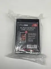Pack Of 5 Ultra Pro BLACK BORDER UV ONE TOUCH 130pt Magnetic Card Holder