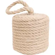 LVD Jute/Concrete Doorstop Rope Cyl w/ Looping Handle Door Stopper 12cm Nat