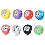 Finger Ring Watches Elastic Band Quartz Analog Watch Creative Gift for Men Women