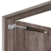 Simple Pneumatic Door Closer with Adjustable Closing Speed for Home Use-Brown