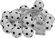 LED Football String Light - 19.7ft String Lights Football Shaped with 40 LEDs - LED Lights for Indoor/Outdoor Halloween Christmas Kids Bedroom