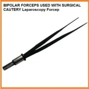 Electrosur.gical Cautery BAYONET NEW BIPOLAR FORCEP 01 WITH SILICON CABLE 01 PRO