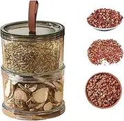 Jars for Seasoning,Empty Seasoning Jars - Stackable Airtight Clear Bottle with Silicone Seal for Kitchen Cabinet Organization Home Family Dish