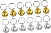 Parliky Pet Collar Bells 12 Pcs Small Loose Beads for Cats Dogs Christmas Decorations