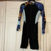 Womens Nesy One Piecee Boy Leg Rash Guard Wetsuit Swimsuit Small New